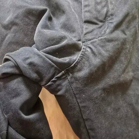 J. Crew Broken In dark blue casual pants 32x32 100% cotton actual waist 34" - Picture 5 of 9